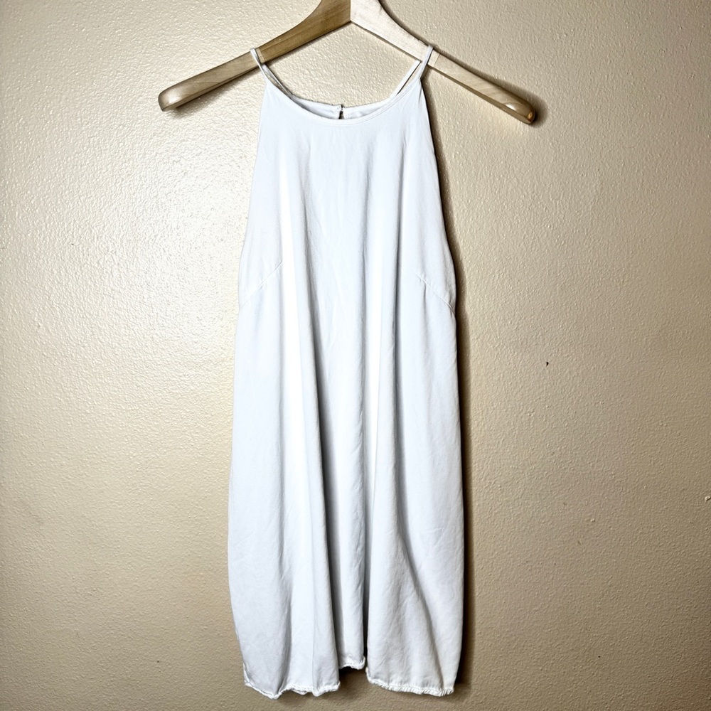 Hering Basicos Dress Women's Medium White halter neck Sleeveless